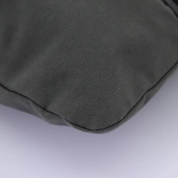 HERMES Fourre Tout Porte Documents Business Bag Canvas Gray Silver Auth 124325 - Picture 10 of 16